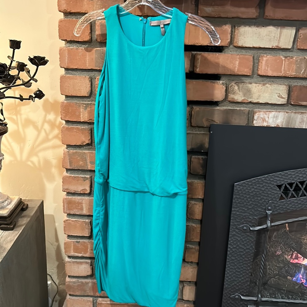 Halston sleeveless H Halston not couture dress slinky material has some spandex